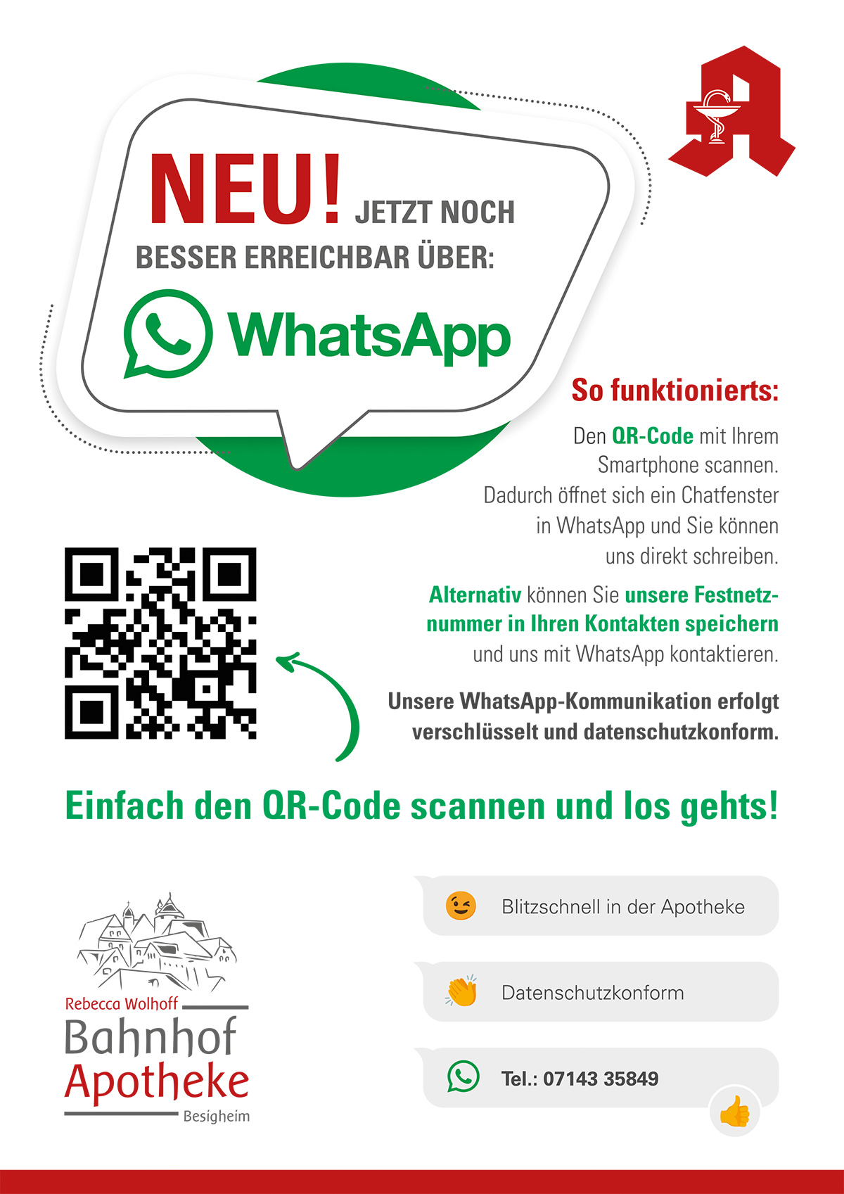 WhatsApp - Bahnhof Apotheke Besigheim